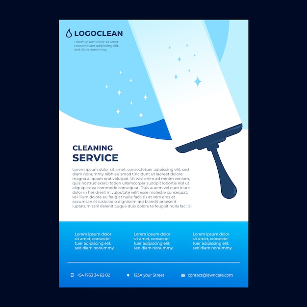 Free vector professional cleaning service flyer