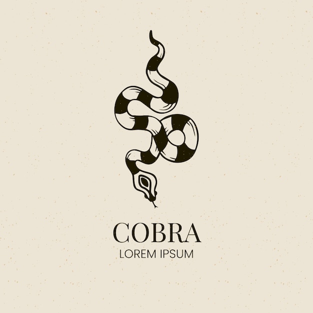 Free vector professional cobra logo template