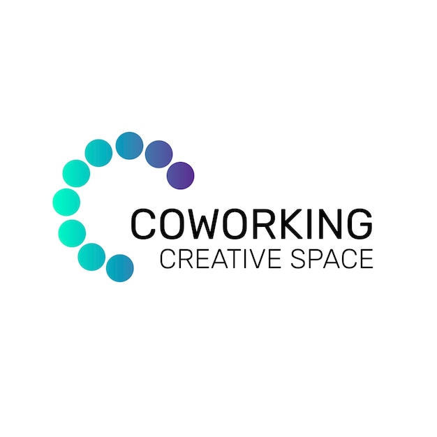 Professional coworking space logo