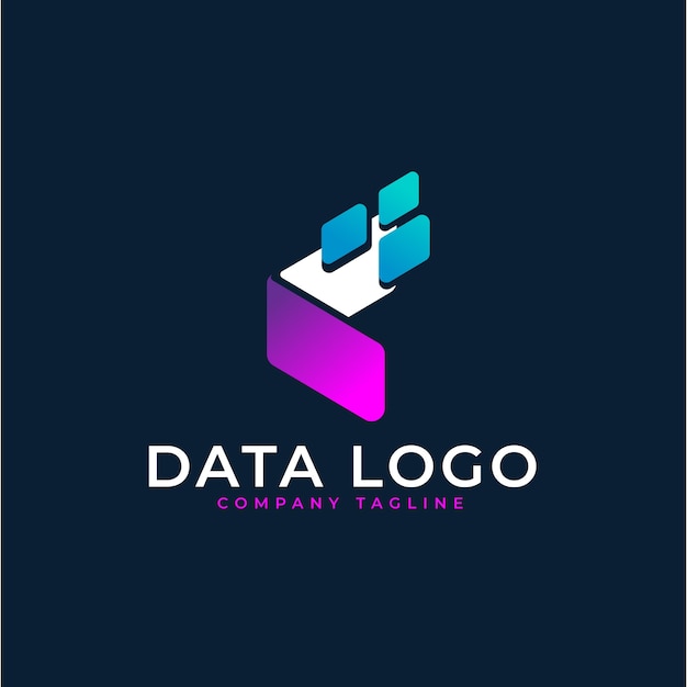 Free vector professional data logo template