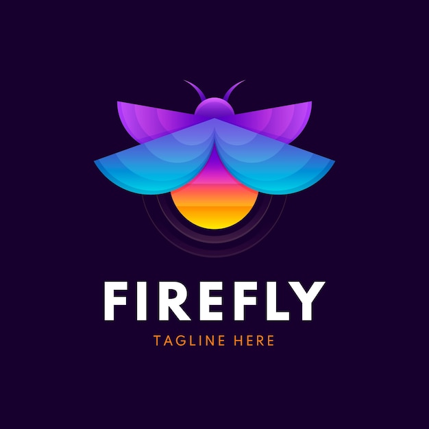 Professional firefly logo template