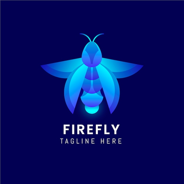 Free Vector professional firefly logo template