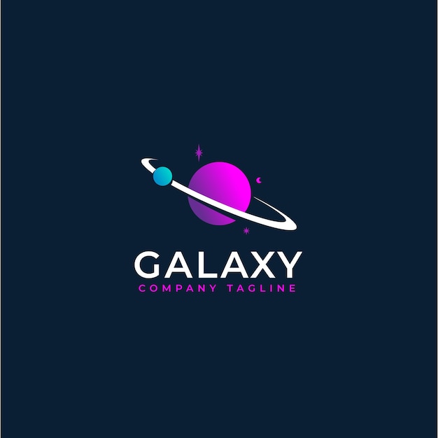 Free Vector professional galaxy logo template