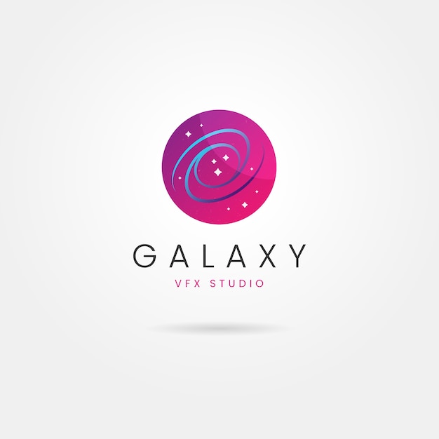 Free Vector professional galaxy logo template