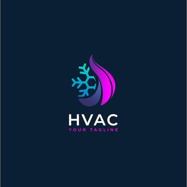 Professional hvac logo template