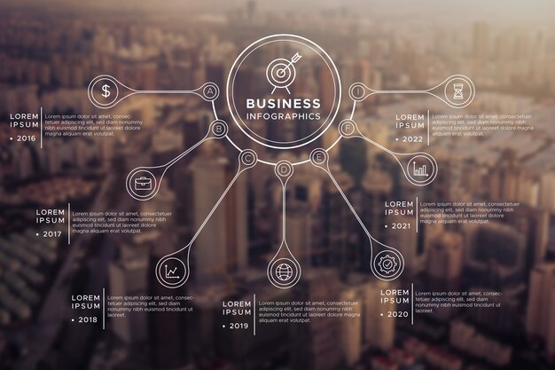 Professional infographic with photo