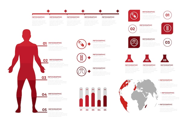 Professional medical infographic