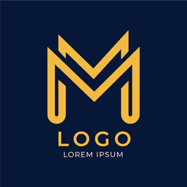 Free vector professional mm logotype template