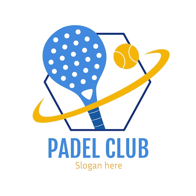 Professional padel logo template