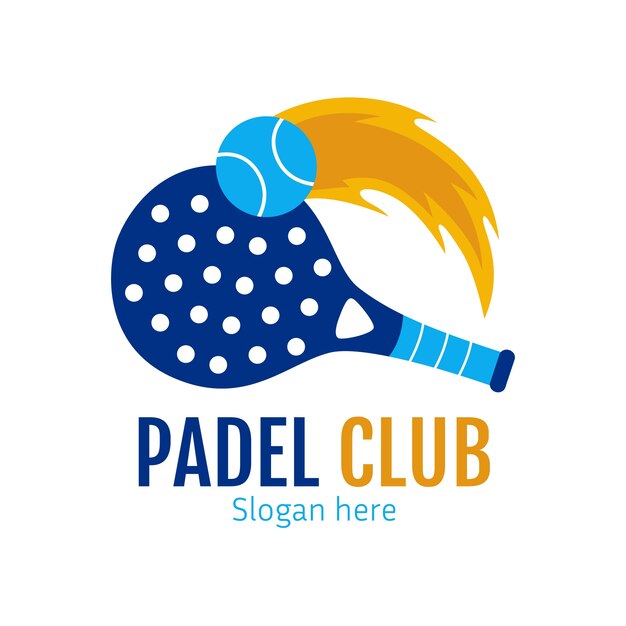 Professional padel logo template