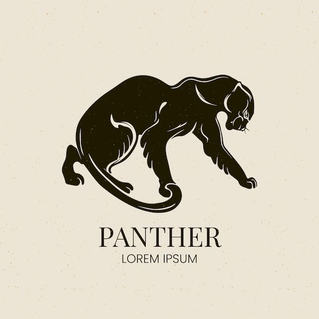 Professional panther logo template