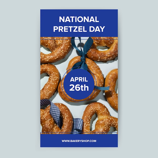 Professional pretzel day  facebook story