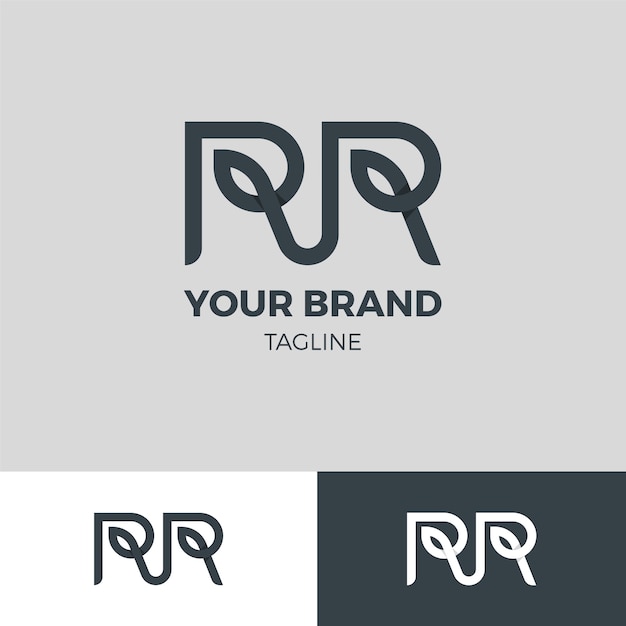 Free Vector professional rr logotype template