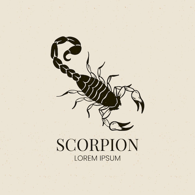 Free Vector professional scorpion logo template