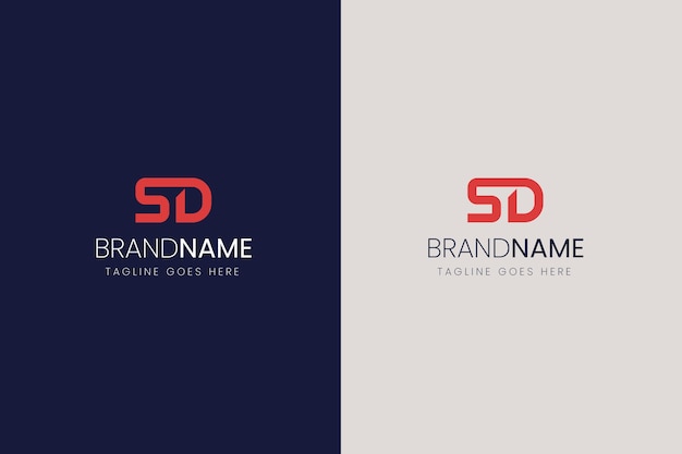 Free vector professional sd logotype template