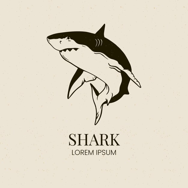 Professional shark logo template