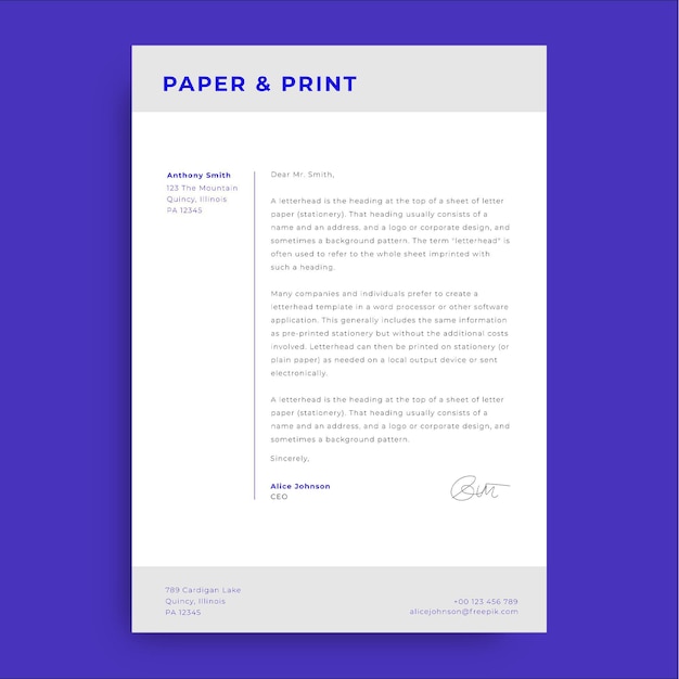 Professional simple formal cover general letters