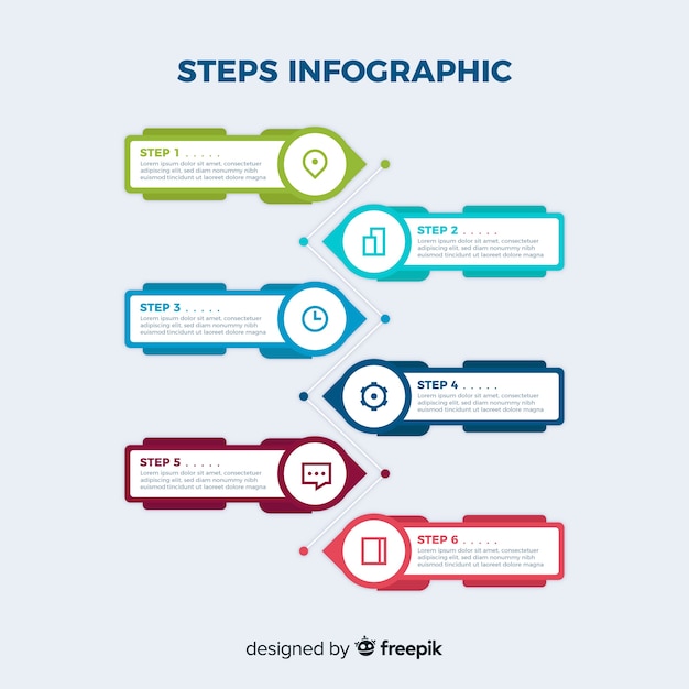 Professional steps infographic