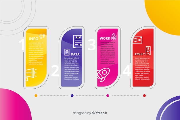 Professional steps infographic