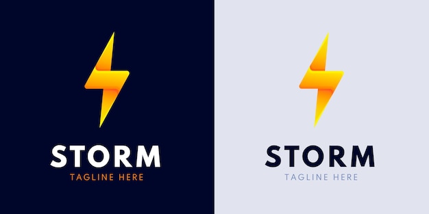 Professional storm logo template