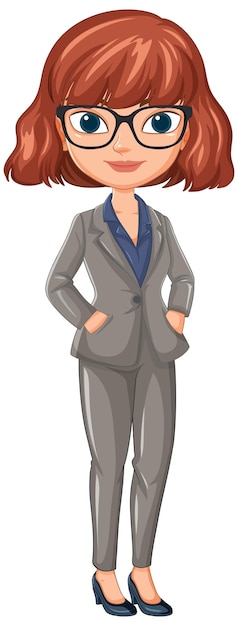 Free vector professional woman in business attire