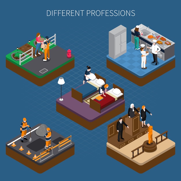 Professions Uniform Isometric 