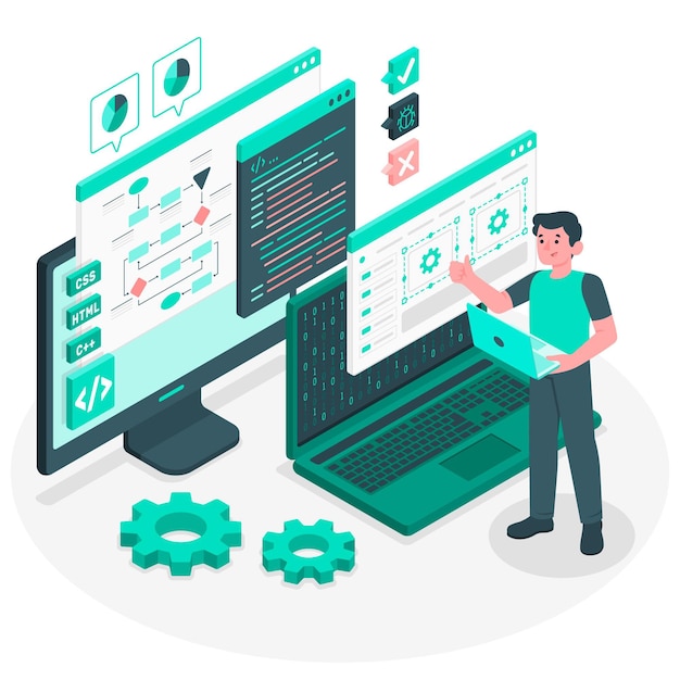 Programmer concept illustration