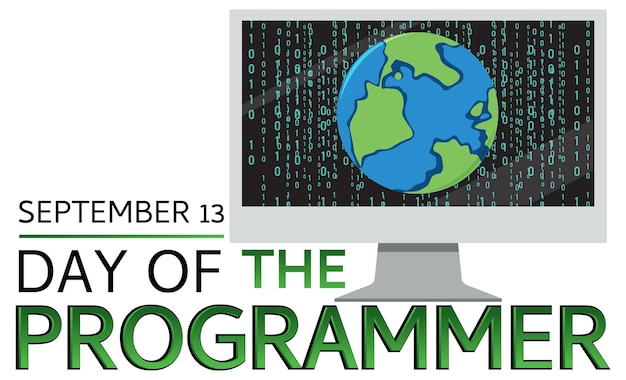 Free vector programmers' day banner design