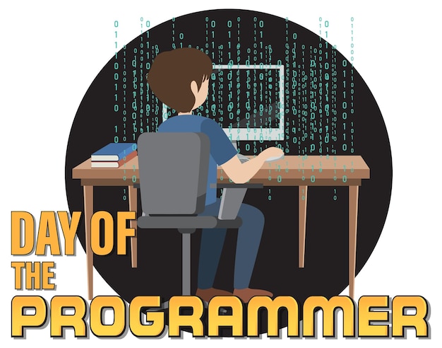 Free Vector programmers' day banner design