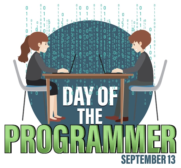 Free vector programmers' day banner design