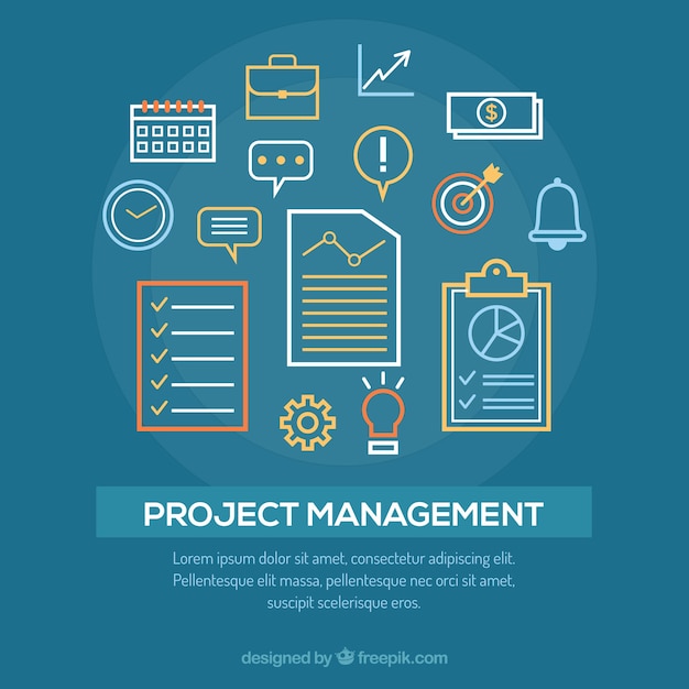 Free Vector project management concept