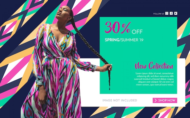 Promotion fashion banner