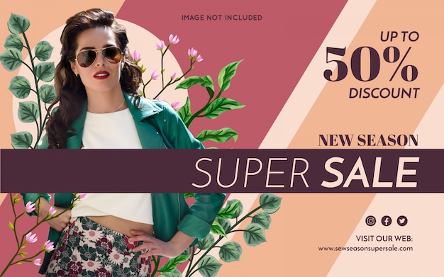 Promotion fashion banner