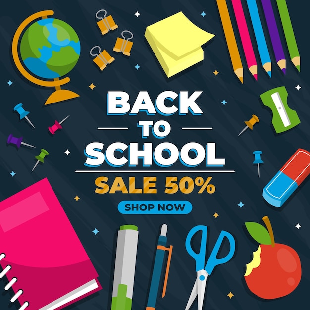 Promotional sales on back to school