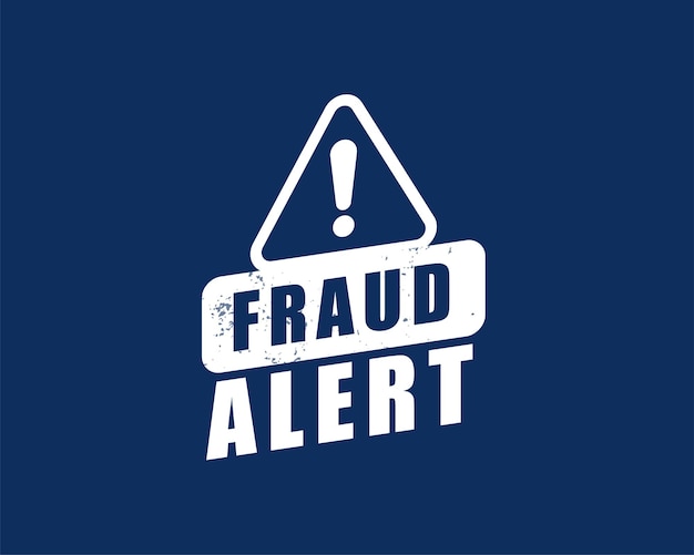 Free Vector protect and secure your website with fraud alert warning background