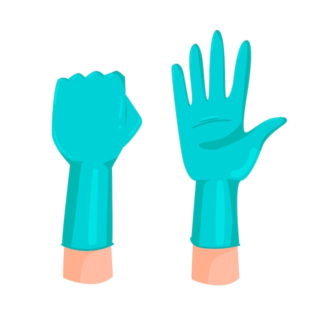 Free vector protective gloves concept