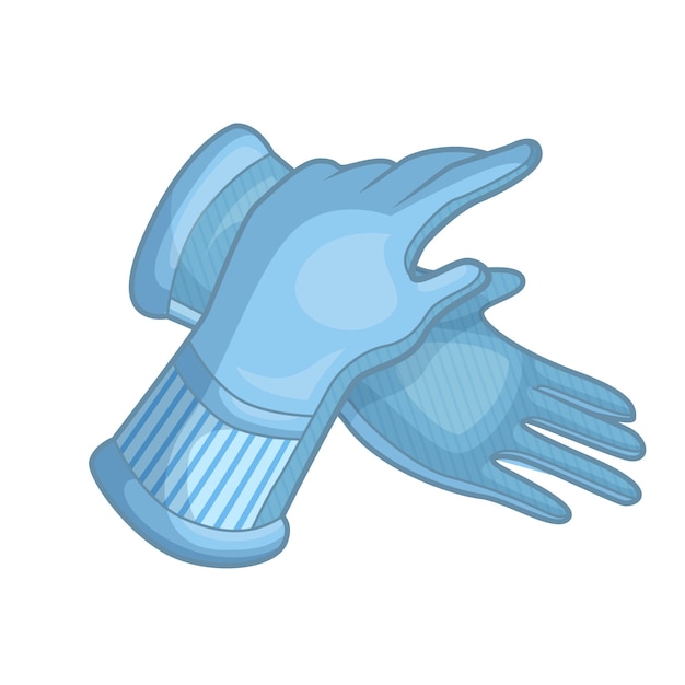 Free vector protective gloves hand drawn design