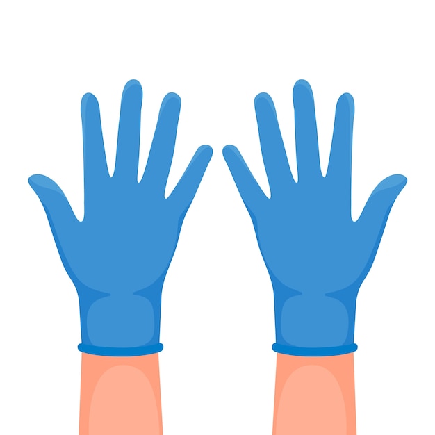 Free vector protective gloves illustration