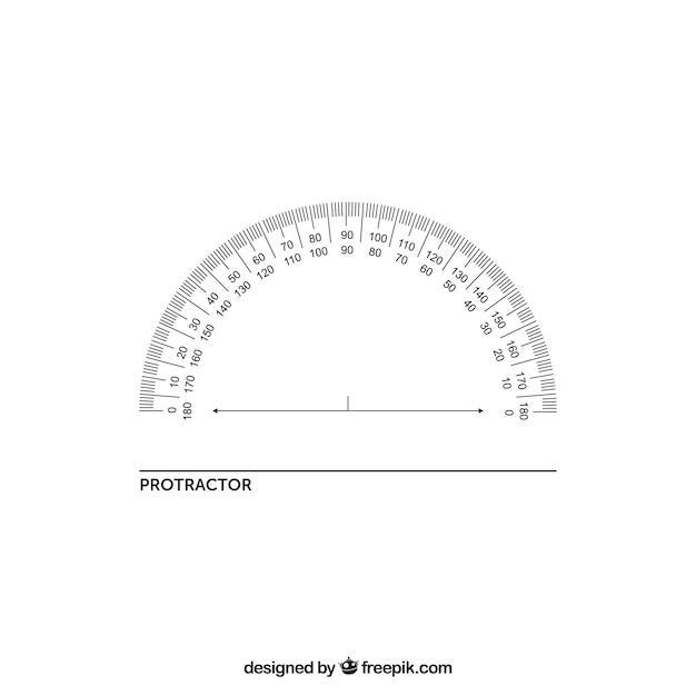 Free vector protractor guide