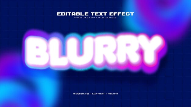 Psychedelic Blurry Text Effect