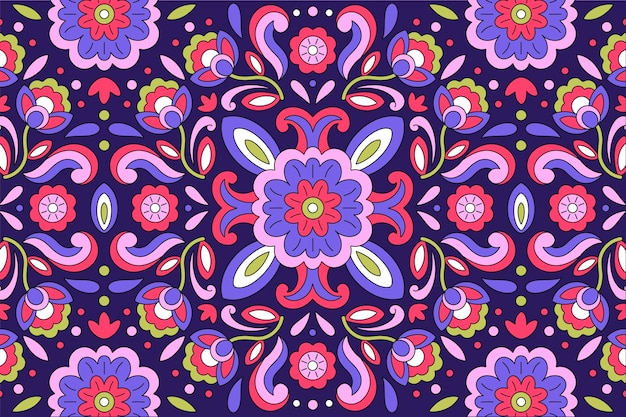 Psychedelic groovy background