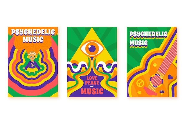 Psychedelic music covers collection