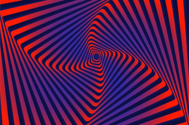 Psychedelic optical illusion background concept