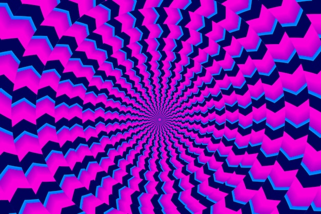 Psychedelic optical illusion background