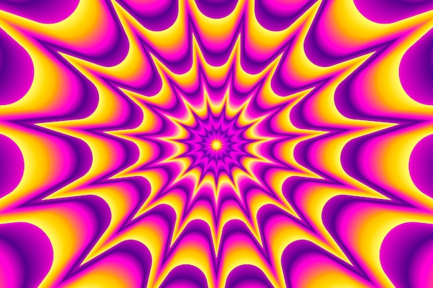 Psychedelic optical illusion background