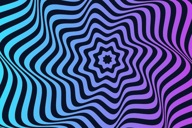 Psychedelic optical illusion background