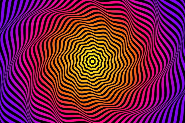 Free vector psychedelic optical illusion background