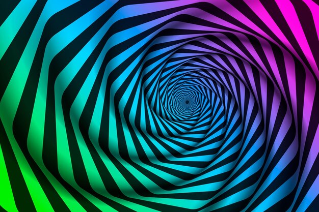 Psychedelic optical illusion background