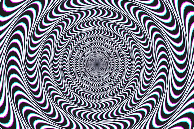 Psychedelic optical illusion background