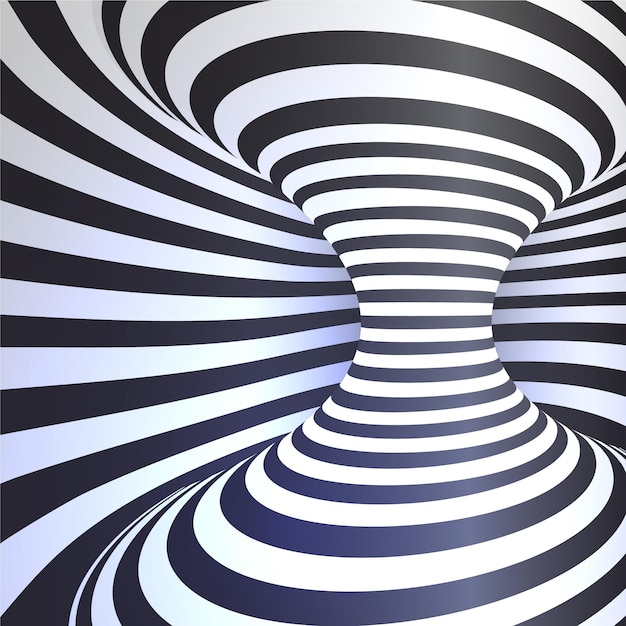 Psychedelic optical illusion background